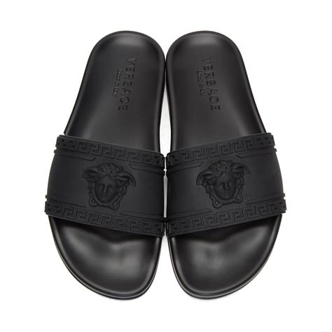 cheap mens versace slides|versace flip flops men's.